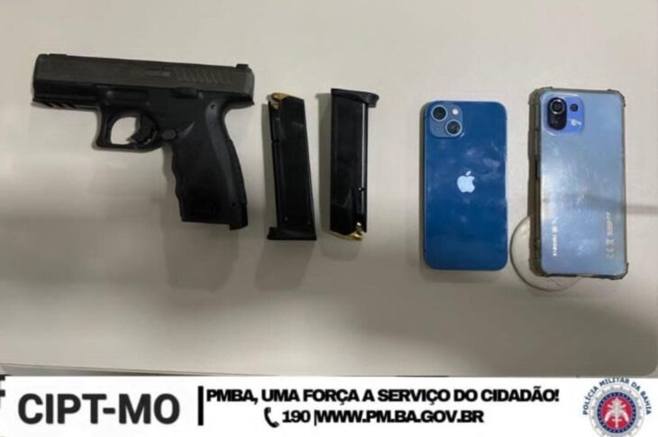 Arma apreendida em Bom Jesus da Lapa. Foto: Polícia Militar