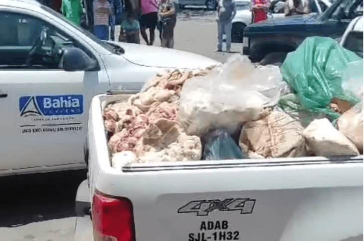 Carne apreendida imprópria para consumo. Foto: divulgação