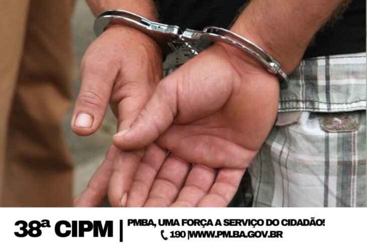 Prisão de alagoano. Foto: Polícia Militar