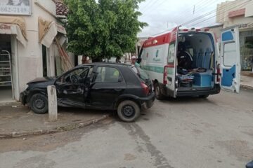 Carro envolvido no acidente. Foto: SMTran