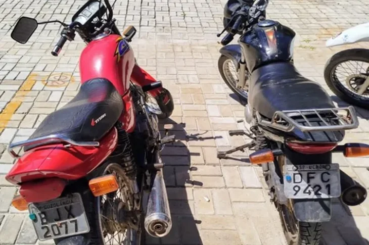 Motos furtadas são recuperadas em Iuiu. Foto: Polícia Militar