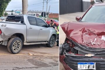 Carros envolvidos no acidente. Foto: SMTRan