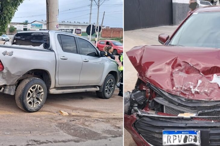 Carros envolvidos no acidente. Foto: SMTRan