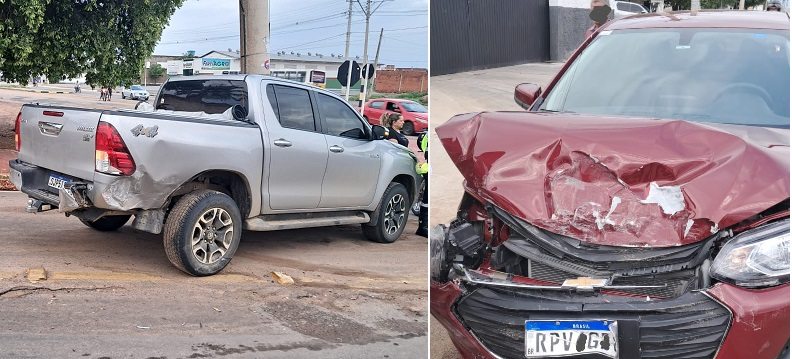 Carros envolvidos no acidente. Foto: SMTRan
