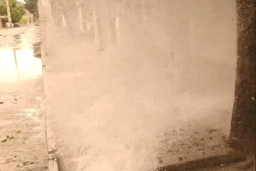 Rompimento de tubulação