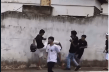 Confusão evolvendo aluno em Caetité. Foto: reprodução