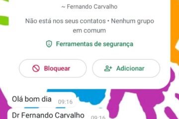 Contato do falso juiz