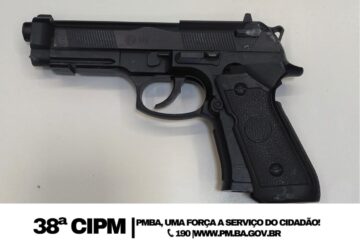 Simulacro apreendido. Foto: Polícia Militar