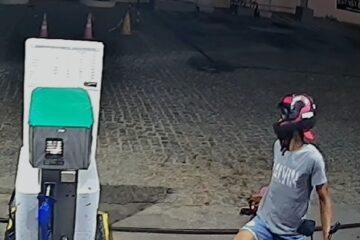 Suspeito de roubo. Foto: Polícia Militar