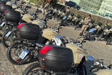 Motos entregues. Foto: Polícia Militar