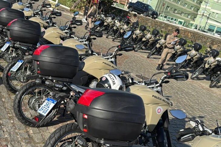 Motos entregues. Foto: Polícia Militar