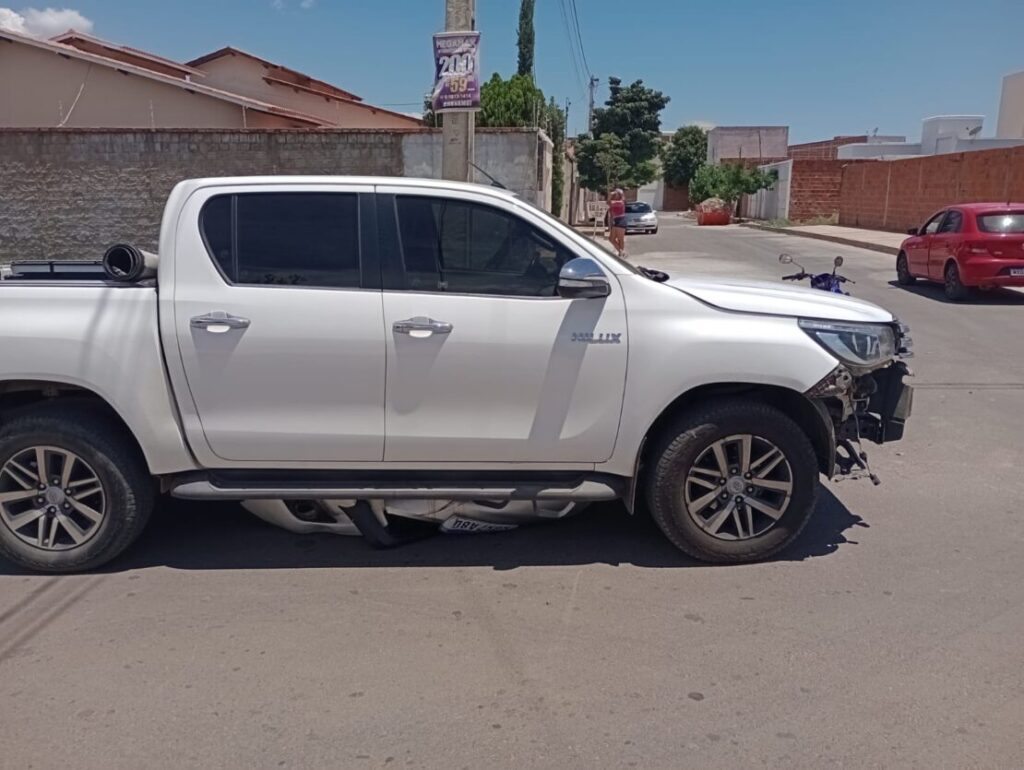 Carro envolvido no acidente. Foto: DFT