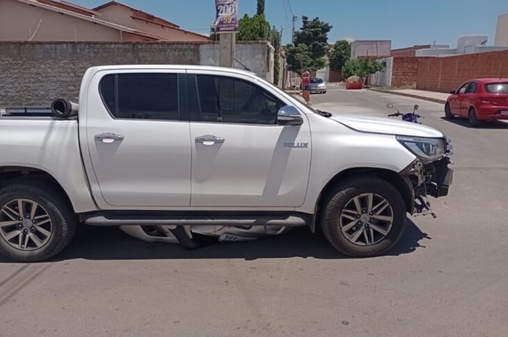 Carro envolvido no acidente. Foto: DFT