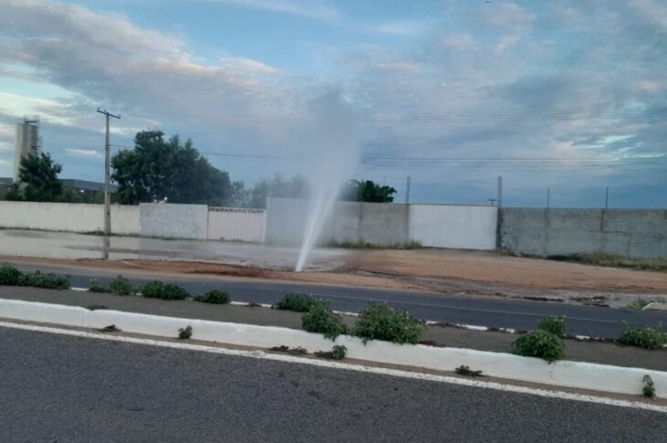 Cano quebrado. Foto: leitor
