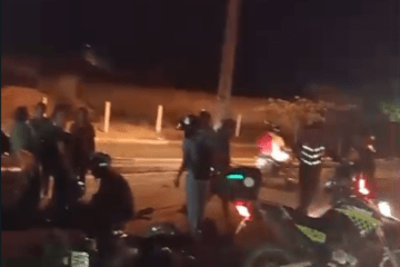 Local da colisão. Foto: DFT