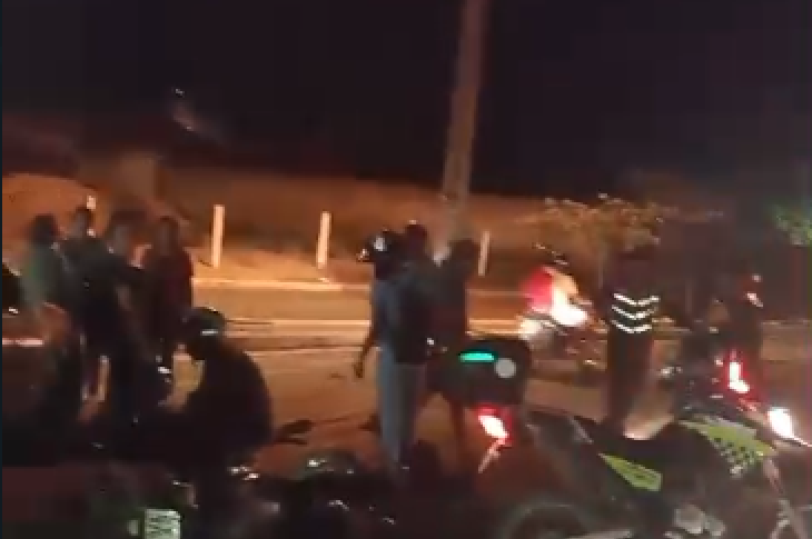 Local da colisão. Foto: DFT