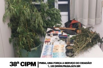 Material apreendido em Bom Jesus da Lapa. Foto: Polícia Militar