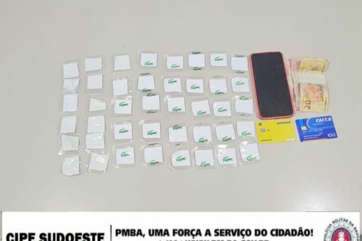Material apreendido pela Cipe-Sudoeste. Foto: Cipe-Sudoeste