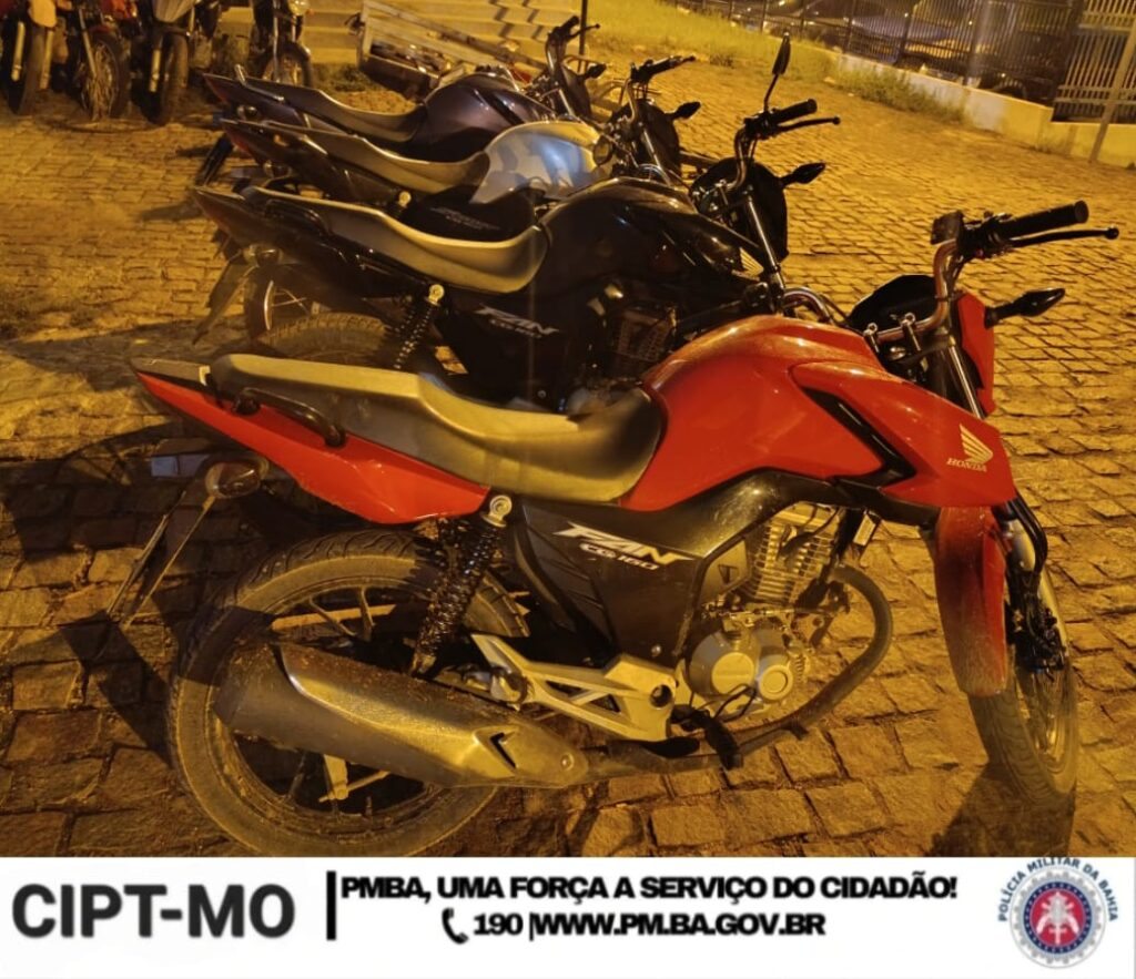 Motos apreendidas. Foto: Rondesp-Mo
