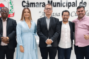 Vereadores empossados. Câmara de Guanambi