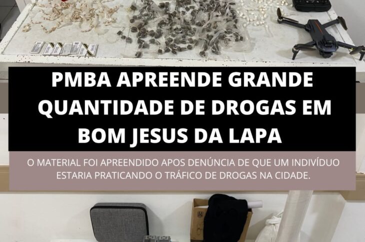 Material apreendido pela PM. Foto: Polícia Militar