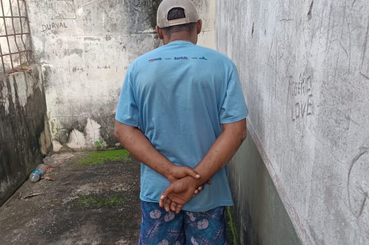 Suspeito do ato identificado. Foto: Polícia Civil