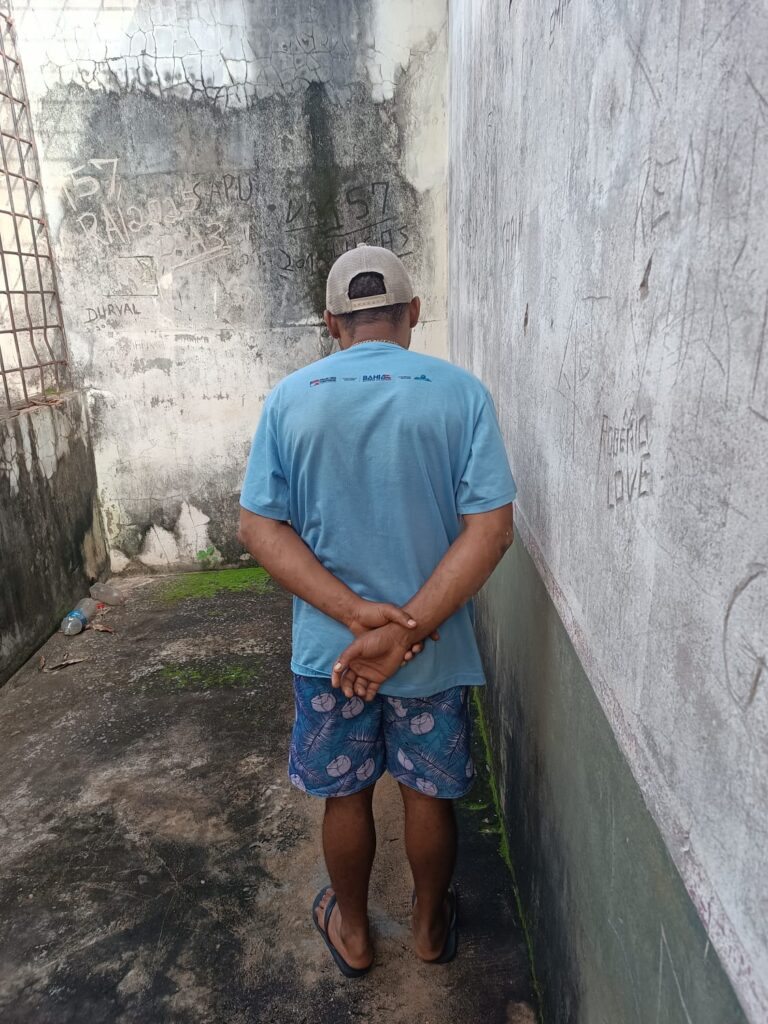 Suspeito do ato identificado. Foto: Polícia Civil
