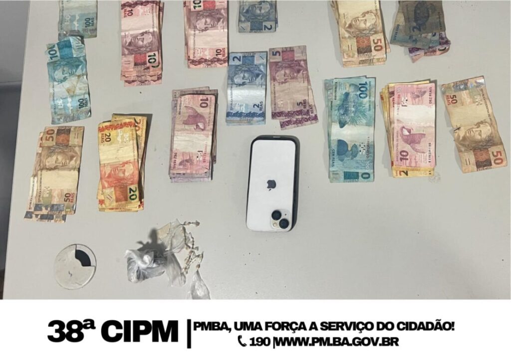 Material apreendido em Bom Jesus da Lapa. Foto: Polícia Militar