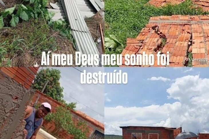 Casas atingidas. Foto: reprodução