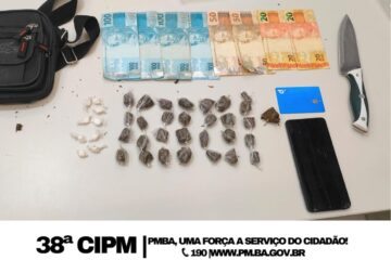 Material apreendido. Foto: Polícia Militar