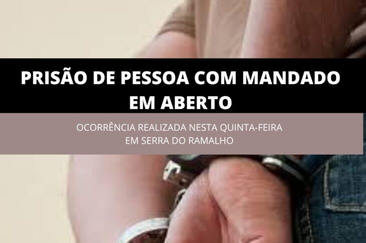 Foragido da justiça preso. Foto: Polícia Militar