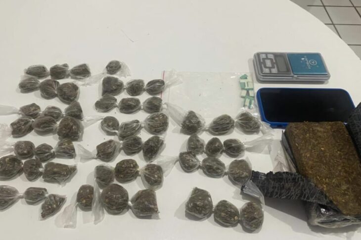 Material apreendido em Paramirim. Foto: Polícia Militar