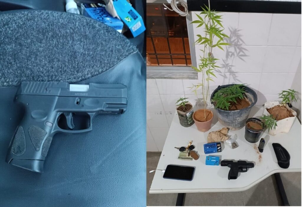 Material apreendido em Palmas de Monte Alto. Foto: Polícia Militar