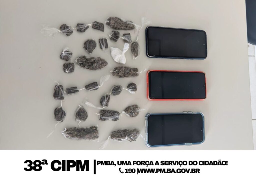Material apreendido. Foto: Polícia Militar