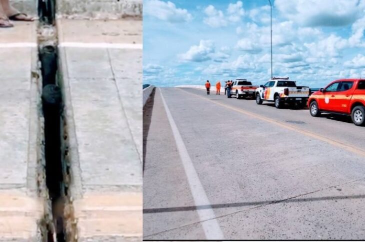 Ponte sobre o Rio São Francisco, em Januária. Foto: rede social