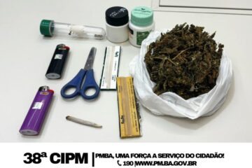 Material apreendido em Bom Jesus da Lapa. Foto: Polícia Militar