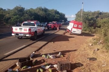 Local do acidente. Foto: DFT