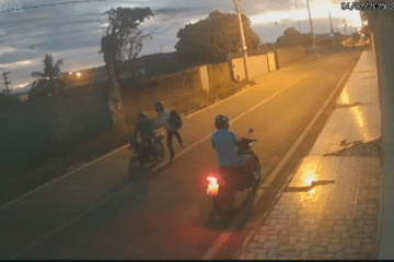 Dupla assalta motociclista. Foto: Polícia Militar