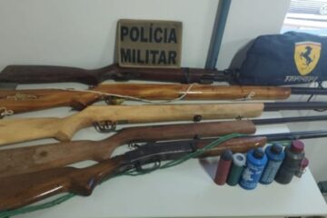 Material apreendido em Palmas de Monte Alto. Foto: Polícia Militar