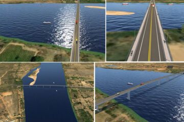 Projeção ilustrativa da ponte (DER-MG / Divulgação)