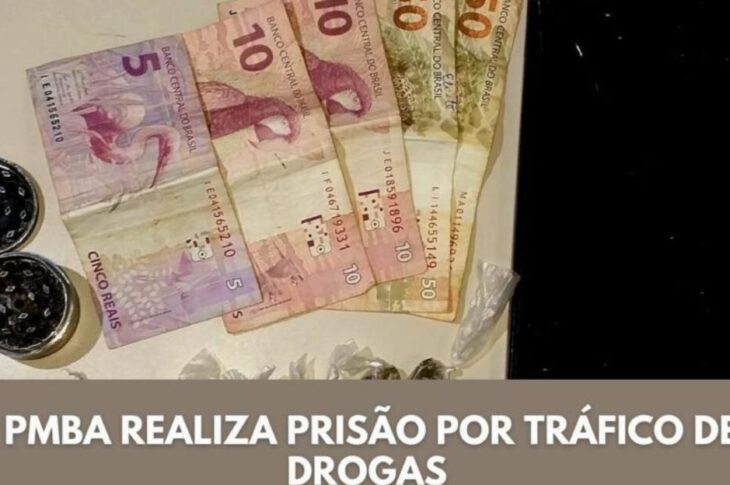 Jovem é preso por tráfico de drogas em Candiba