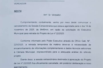 Empréstimo de R$ 28 milhões é retirado de pauta e votação é adiada em Carinhanha
