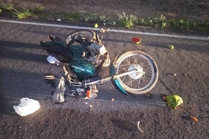 Colisão entre motocicleta e cavalo na BA-573 deixa motociclista ferido em Guanambi
