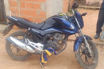 Motocicleta com chassi, motor e placa adulterados é apreendida em Sebastião Laranjeiras