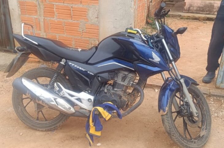 Motocicleta com chassi, motor e placa adulterados é apreendida em Sebastião Laranjeiras