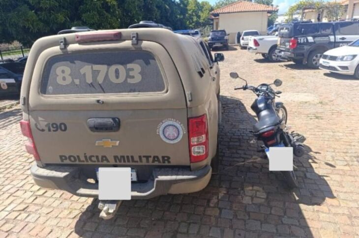 Motocicleta adulterada é apreendida no Bairro Monte Azul em Guanambi