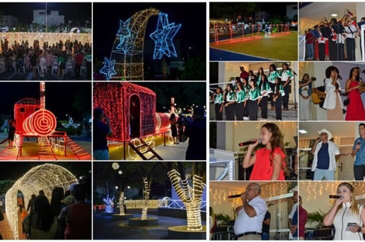 Ornamentação de Natal em Palmas de Monte Alto